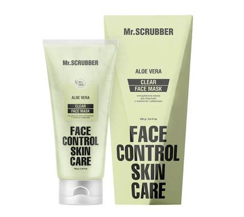 Очищувальна маска для боротьби з тьмяністю і набряками Clear Face Control Mr.SCRUBBER 1922 фото