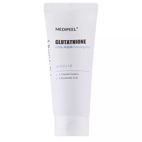 Освітлюючий гель для вмивання з глутатіоном Medipeel Glutathione Hyal Aqua Foaming Gel Cleanser 3242 фото