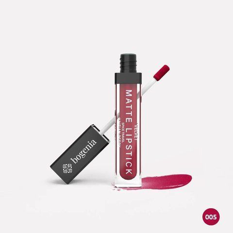 Помада рідка для губ Bogenia Liquid Matte Lipstick Spice Travel BG720 - №5 2255 фото