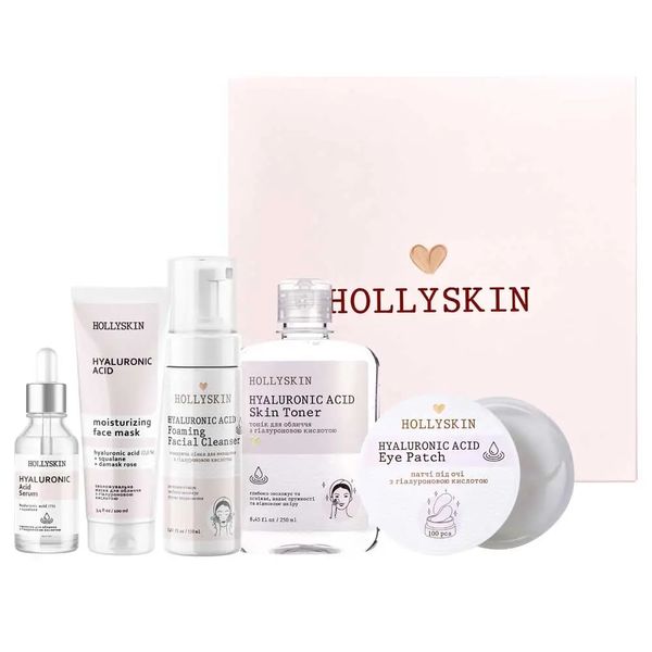 Набір для догляду з гіалуроновою кислотою HOLLYSKIN Hyaluronic 52 фото