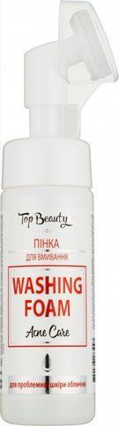 Пінка для вмивання &ldquo;Анті Акне&rdquo; Top Beauty з щіточкою 1891 фото