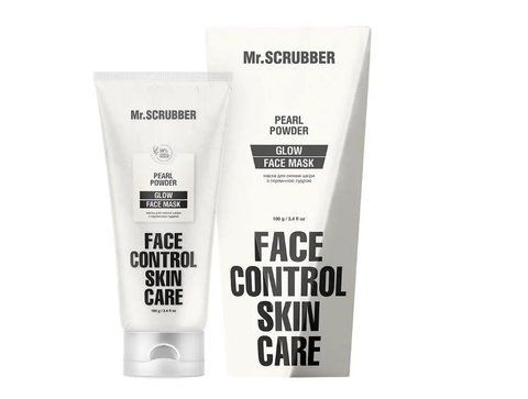 Маска для сяяння шкіри з перлинною пудрою Glow Face Control Mr.SCRUBBER 1923 фото