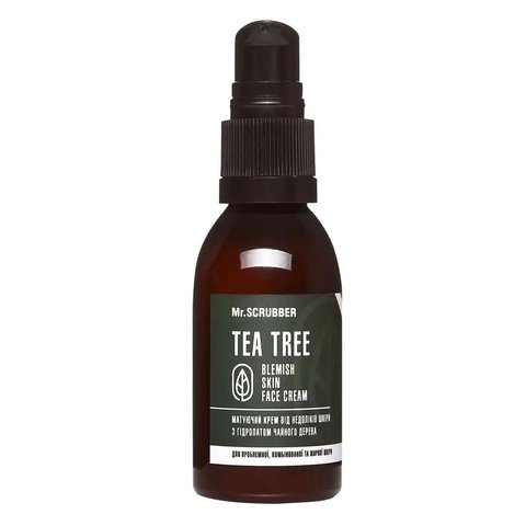 Крем для обличчя з гідролатом чайного дерева Blemish Skin Face Cream Tea Tree Mr.SCRUBBER 0428 фото