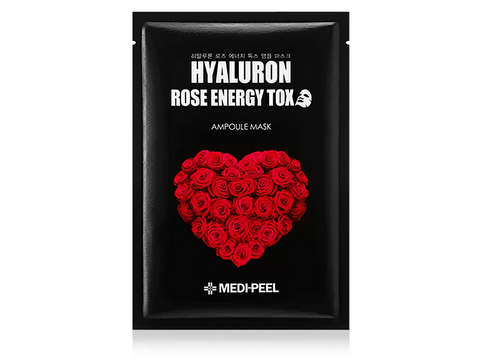 Омолоджуюча маска з трояндою Medi-Peel Hyaluron Rose Energy Tox Ampoule Mask 3257 фото