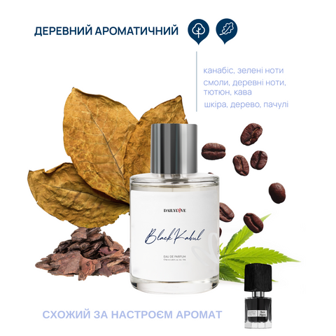 Парфум чоловічий DailyLove Black Kabul DL159 фото