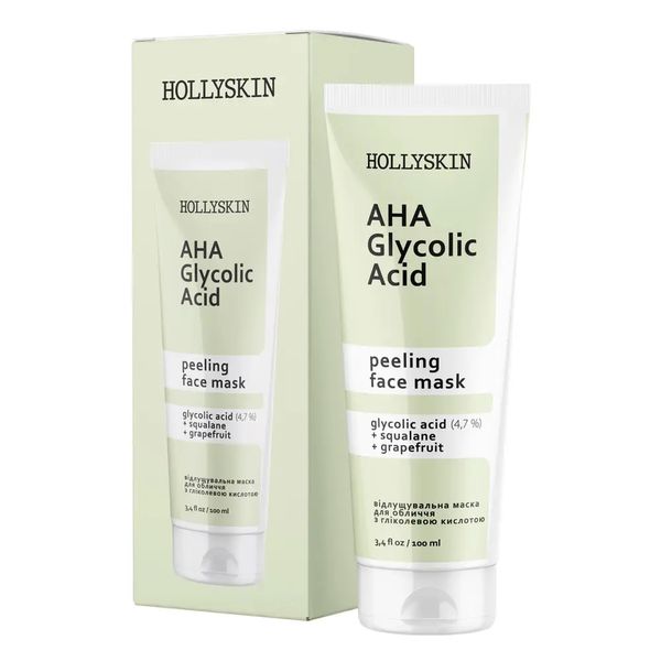 Маска для обличчя HOLLYSKIN Glycolic AHA Acid Face Mask 18 фото