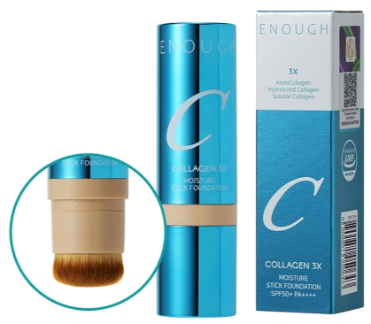 Тональний крем-стік з пензликом Enough Collagen 3X Moisture Stick Foundation SPF50 №21N, 14 г 10409 фото