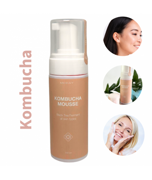 Очищаючий мус для обличчя MODAY Kombucha Cleansing Mousse з екстрактом комбучі, альпійської верби та вітаміном С 1706 фото