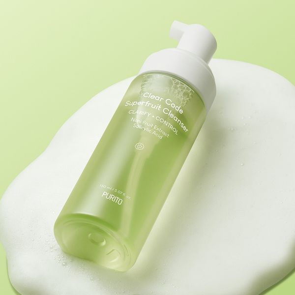 Пінка для глибокого очищення шкіри PURITO Clear Code Superfruit Cleanser 150 ml 1661 фото