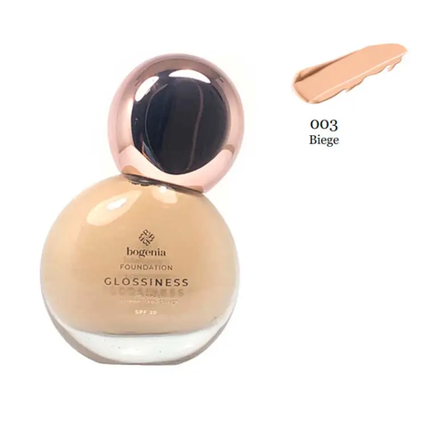 Зволожуюча тональна основа Bogenia Glossiness - №3 (Beige) 2281 фото
