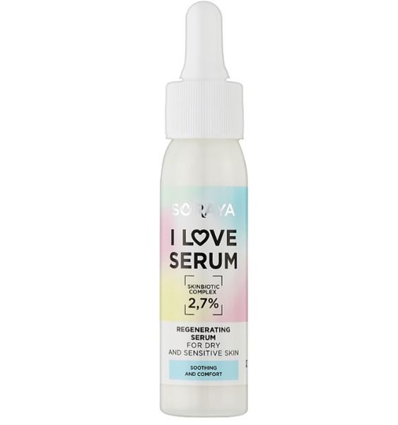 Відновлювальна сироватка для сухої й чутливої шкіри Soraya I Love Serum 1238 фото