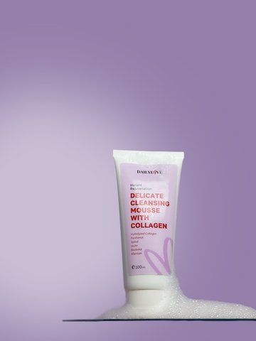Ніжний очищувальний мус з колагеном Instant Rejuvenation Delicate Cleansing Mousse With Collagen DailyLove DL63 фото