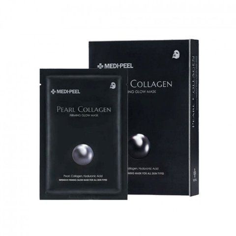 Маска тканинна омолоджуюча з колагеном і перлами Medi-peel Pearl Collagen Firming Glow Mask 25ml 3273 фото