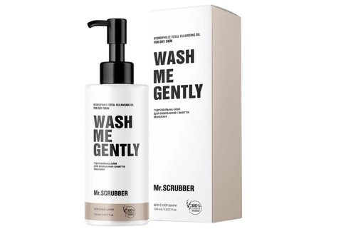 Гідрофільна олія для вмивання та зняття макіяжу WASH ME GENTLY для сухої шкіри Mr.SCRUBBER 0071 фото