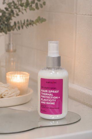 Спрей для волосся Silk Liquid Hair Spray Thermal Protection + Elasticity and Shine DailyLove DL88 фото