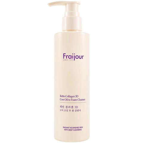 Гідрофільна очищуюча олія-пінка з колагеном - Fraijour Retin-Collagen 3D Core Oil to Foam Cleanser, 210 мл 3380 фото