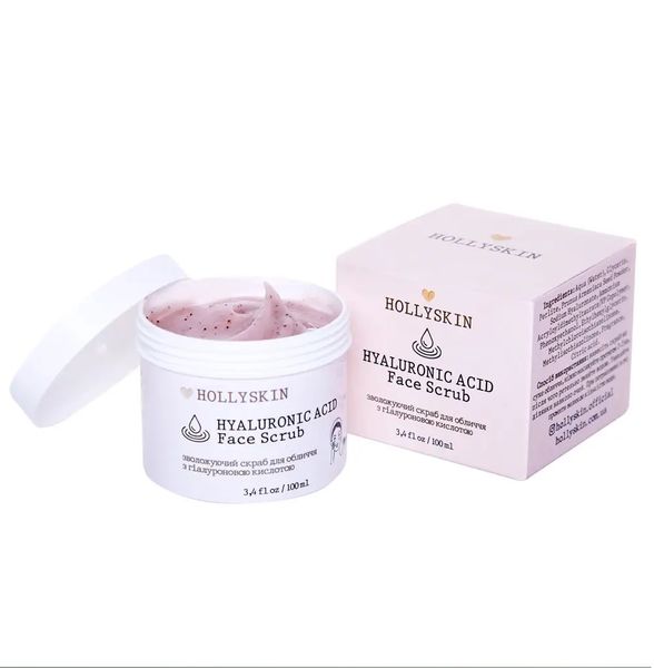 Скраб для обличчя з гіалуроновою кислотою HOLLYSKIN Hyaluronic Acid Face Scrub 30 фото