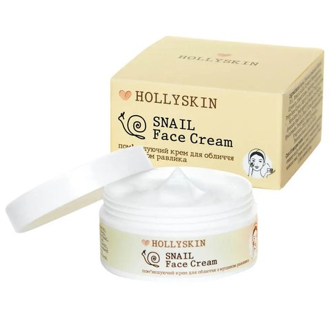 Пом'якшувальний крем для обличчя з муцином равлика HOLLYSKIN Snail Face Cream 38 фото