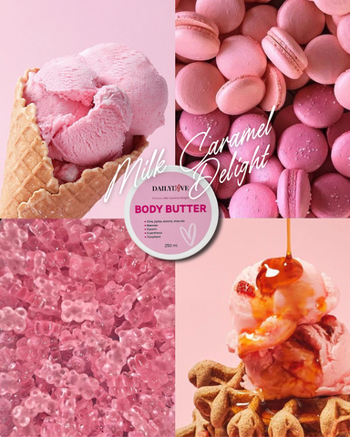 Баттер для тіла парфумований Body Butter Milk Caramel Delight DailyLove 250 ml DL55 фото
