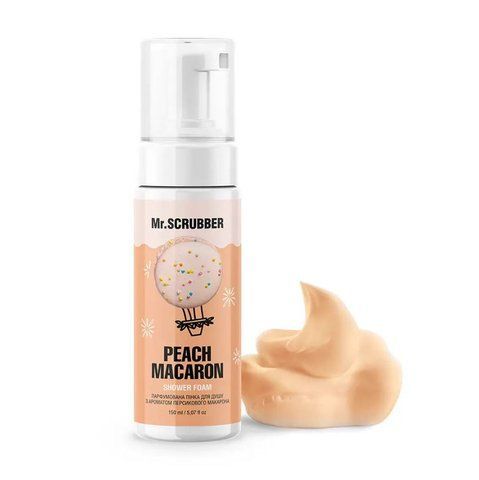 Парфумована пінка для душу з ароматом персикового макарона Peach Macaron Mr.SCRUBBER 2081 фото