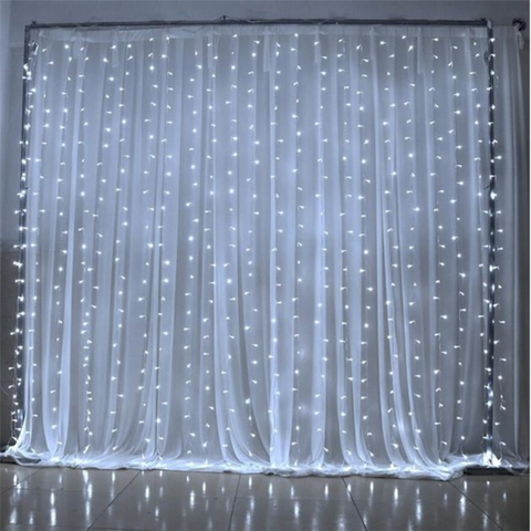 Гірлянда ШТОРА,прозор.шнур, 2*2 м, 200 LED,біла, Від мережі RV-116 2*2 W фото