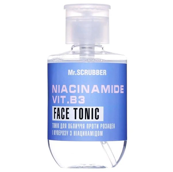 Тонік для обличчя проти розацеа і куперозу з ніацинамідом Niacinamide Vit. B3 Face Tonic Mr.SCRUBBER 0710 фото